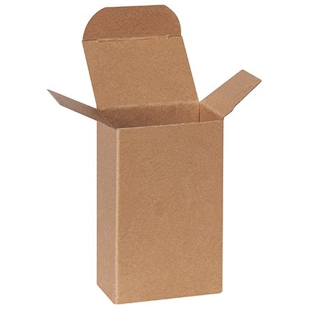 Bsc Preferred 2-1/2 x 1 3/4 x 4'' Kraft Reverse Tuck Folding Cartons, 500PK RTD2